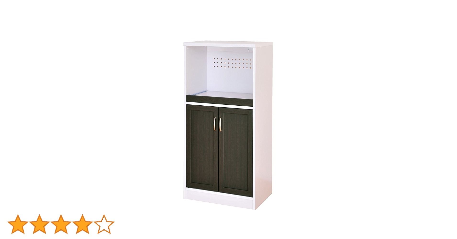 Amazon｜佐藤産業 Cafetira レンジ台 食器棚 幅58cm 奥行40cm 高